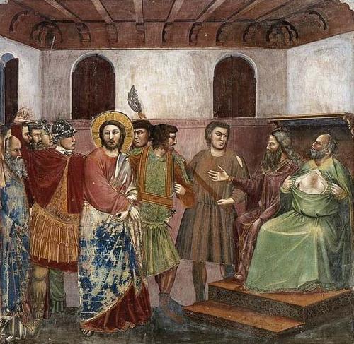 GIOTTO di Bondone Christ before Caiaphas china oil painting image